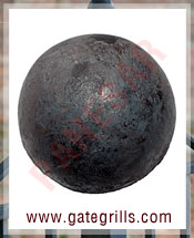 wrought iron decorative balls - Ornamental Iron decorative balls - gate decorative balls  - mild steel decorative balls - decorative balls - manufacturers exporters suppliers in india