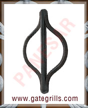 Wrought Iron basket - Ornamental Iron basket - gate baskets - mild steel baskets - twisted wire baskets - gate hardware - gate parts manufacturers exporters suppliers in india