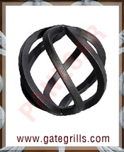 Wrought Iron basket - Ornamental Iron basket - gate baskets - mild steel baskets - twisted wire baskets - gate hardware - gate parts manufacturers exporters suppliers in india