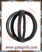 Wrought Iron basket - Ornamental Iron basket - gate baskets - mild steel baskets - twisted wire baskets - gate hardware - gate parts manufacturers exporters suppliers in india