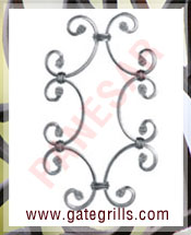 Wrought Iron Clip on Unit - Ornamental Iron Clip on Unit - gate Clip on Unit  - mild steel Clip on Unit - gate and fending parts manufacturers exporters suppliers in india