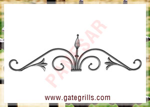 Wrought Iron gate tops - Ornamental Iron gate tops - gate tops - mild steel gate tops - cast iron gate tops - gate tops manufacturers exporters suppliers in india