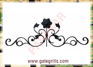 Wrought Iron gate tops - Ornamental Iron gate tops - gate tops - mild steel gate tops - cast iron gate tops - gate tops manufacturers exporters suppliers in india