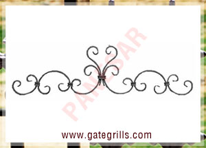 Wrought Iron gate tops - Ornamental Iron gate tops - gate tops - mild steel gate tops - cast iron gate tops - gate tops manufacturers exporters suppliers in india