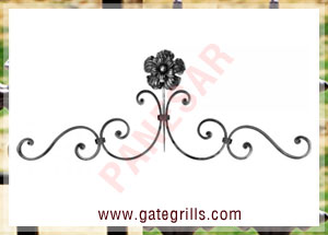 Wrought Iron gate tops - Ornamental Iron gate tops - gate tops - mild steel gate tops - cast iron gate tops - gate tops manufacturers exporters suppliers in india