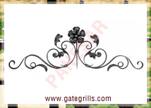 Wrought Iron gate tops - Ornamental Iron gate tops - gate tops - mild steel gate tops - cast iron gate tops - gate tops manufacturers exporters suppliers in india