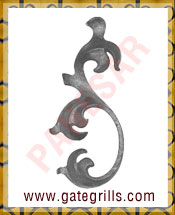 Wrought Iron Leaves and Flowers - Ornamental Iron Leaves and Flowers - gate Leaves and Flowers - cast iron Leaves and Flowers - gate hardware - gate parts manufacturers exporters suppliers in india