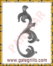 Wrought Iron Leaves and Flowers - Ornamental Iron Leaves and Flowers - gate Leaves and Flowers - cast iron Leaves and Flowers - gate hardware - gate parts manufacturers exporters suppliers in india