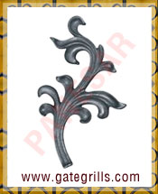 Wrought Iron Leaves and Flowers - Ornamental Iron Leaves and Flowers - gate Leaves and Flowers - cast iron Leaves and Flowers - gate hardware - gate parts manufacturers exporters suppliers in india