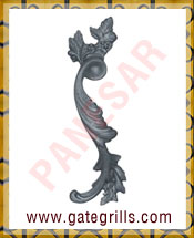 Wrought Iron Leaves and Flowers - Ornamental Iron Leaves and Flowers - gate Leaves and Flowers - cast iron Leaves and Flowers - gate hardware - gate parts manufacturers exporters suppliers in india