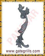 Wrought Iron Leaves and Flowers - Ornamental Iron Leaves and Flowers - gate Leaves and Flowers - cast iron Leaves and Flowers - gate hardware - gate parts manufacturers exporters suppliers in india