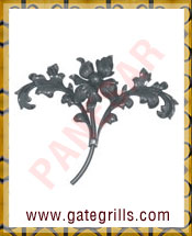 Wrought Iron Leaves and Flowers - Ornamental Iron Leaves and Flowers - gate Leaves and Flowers - cast iron Leaves and Flowers - gate hardware - gate parts manufacturers exporters suppliers in india