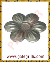 Wrought Iron Leaves and Flowers - Ornamental Iron Leaves and Flowers - gate Leaves and Flowers - cast iron Leaves and Flowers - gate hardware - gate parts manufacturers exporters suppliers in india