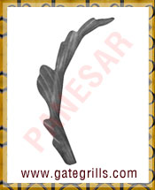 Wrought Iron Leaves and Flowers - Ornamental Iron Leaves and Flowers - gate Leaves and Flowers - cast iron Leaves and Flowers - gate hardware - gate parts manufacturers exporters suppliers in india