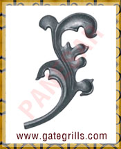 Wrought Iron Leaves and Flowers - Ornamental Iron Leaves and Flowers - gate Leaves and Flowers - cast iron Leaves and Flowers - gate hardware - gate parts manufacturers exporters suppliers in india