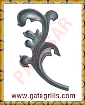 Wrought Iron Leaves and Flowers - Ornamental Iron Leaves and Flowers - gate Leaves and Flowers - cast iron Leaves and Flowers - gate hardware - gate parts manufacturers exporters suppliers in india