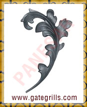 Wrought Iron Leaves and Flowers - Ornamental Iron Leaves and Flowers - gate Leaves and Flowers - cast iron Leaves and Flowers - gate hardware - gate parts manufacturers exporters suppliers in india