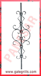 Wrought Iron Panels, Ornamental Iron Panels, Gate Panels, Gate Railings panels, Mild Steel Gate Panels, fencing panels, gate grill panels, stair panels manufacturers exporters suppliers in india