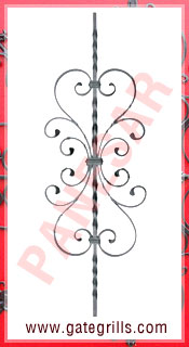 Wrought Iron Panels, Ornamental Iron Panels, Gate Panels, Gate Railings panels, Mild Steel Gate Panels, fencing panels, gate grill panels, stair panels manufacturers exporters suppliers in india