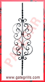 Wrought Iron Panels, Ornamental Iron Panels, Gate Panels, Gate Railings panels, Mild Steel Gate Panels, fencing panels, gate grill panels, stair panels manufacturers exporters suppliers in india