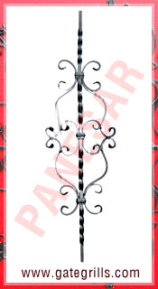 Wrought Iron Panels, Ornamental Iron Panels, Gate Panels, Gate Railings panels, Mild Steel Gate Panels, fencing panels, gate grill panels, stair panels manufacturers exporters suppliers in india