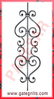 Wrought Iron Panels, Ornamental Iron Panels, Gate Panels, Gate Railings panels, Mild Steel Gate Panels, fencing panels, gate grill panels, stair panels manufacturers exporters suppliers in india