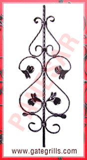 Wrought Iron Panels, Ornamental Iron Panels, Gate Panels, Gate Railings panels, Mild Steel Gate Panels, fencing panels, gate grill panels, stair panels manufacturers exporters suppliers in india