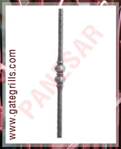 Wrought Iron Pickets Bars, Plain or twisted bars Pickets, Wrought iron components, Ornamental iron components, manufacturers exporters suppliers in india