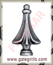 Wrought iron gates Railheads, finials, Gate heads railings Wrought iron gate hardware manufacturers exporters suppliers in india