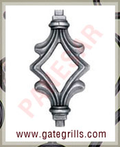 Wrought iron gates Railheads, finials, Gate heads railings Wrought iron gate hardware manufacturers exporters suppliers in india