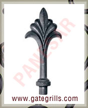 Wrought iron gates Railheads, finials, Gate heads railings Wrought iron gate hardware manufacturers exporters suppliers in india