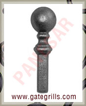 Wrought iron gates Railheads, finials, Gate heads railings Wrought iron gate hardware manufacturers exporters suppliers in india