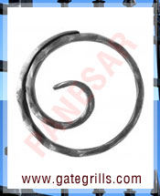 wrought iron decorative rings - Ornamental Iron decorative rings - gate decorative rings  - mild steel decorative rings - decorative rings - manufacturers exporters suppliers in india