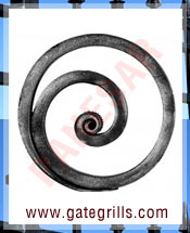 wrought iron decorative rings - Ornamental Iron decorative rings - gate decorative rings  - mild steel decorative rings - decorative rings - manufacturers exporters suppliers in india