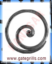 wrought iron decorative rings - Ornamental Iron decorative rings - gate decorative rings  - mild steel decorative rings - decorative rings - manufacturers exporters suppliers in india