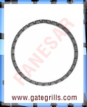 wrought iron decorative rings - Ornamental Iron decorative rings - gate decorative rings  - mild steel decorative rings - decorative rings - manufacturers exporters suppliers in india