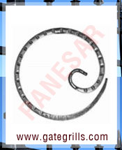 wrought iron decorative rings - Ornamental Iron decorative rings - gate decorative rings  - mild steel decorative rings - decorative rings - manufacturers exporters suppliers in india