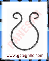 wrought iron decorative rings - Ornamental Iron decorative rings - gate decorative rings  - mild steel decorative rings - decorative rings - manufacturers exporters suppliers in india