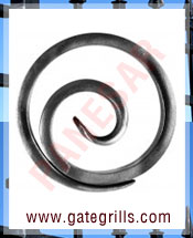 wrought iron decorative rings - Ornamental Iron decorative rings - gate decorative rings  - mild steel decorative rings - decorative rings - manufacturers exporters suppliers in india