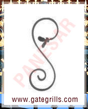 Wrought Iron scrolls - Ornamental Iron scrolls - gate scrolls - mild steel scrolls - cast iron scrolls - gate scrolls manufacturers exporters suppliers in india