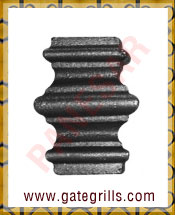 Wrought Iron collars - Ornamental Iron collars - gate collars - mild steel collars - cast iron collars - gate bushes manufacturers exporters suppliers in india